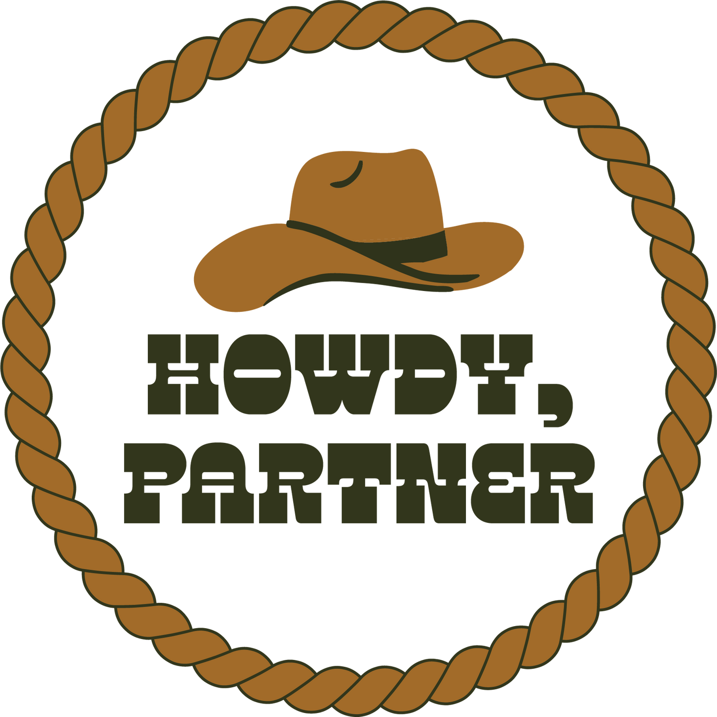 Howdy Partner Flamingo Tee